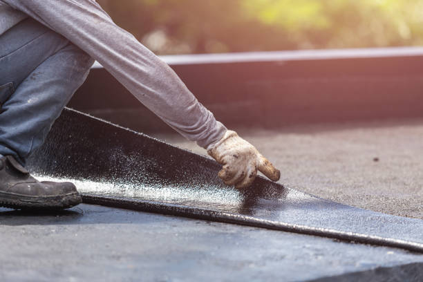 Professional Basement Waterproofing technician working in Marion, IN